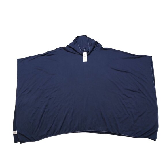 Lou & Grey Mock Neck Poncho Cape Shawl Womens XS/S Corpcore Chic Elegant Soft - Picture 8 of 8